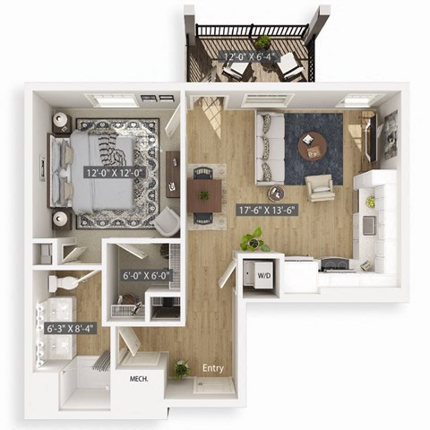 Aspen 3D Floorplan Illustration